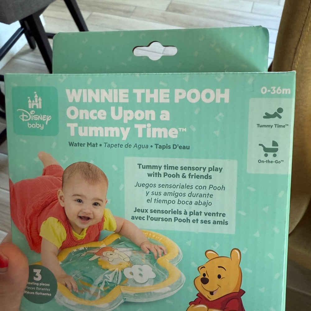Disney Baby Winnie the Pooh Water Mat - Green and Yellow